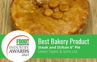Owen Taylor & Sons Ltd; Best Bakery Product 2023; Food Management Today Awards